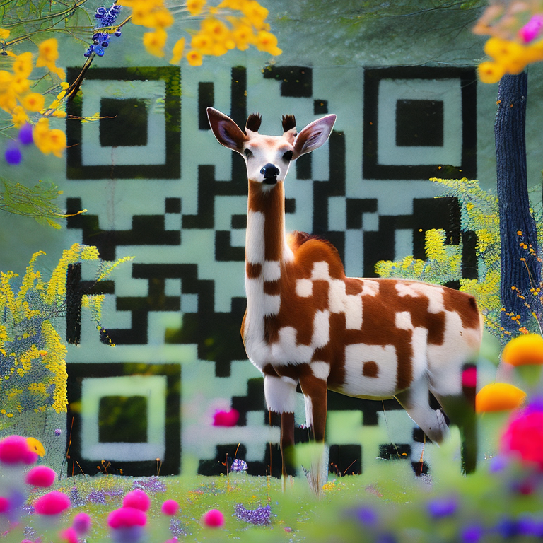 Example AI QR code