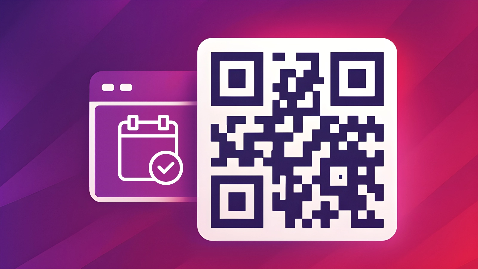 Event QR code hero illustration in QRUpp brand style