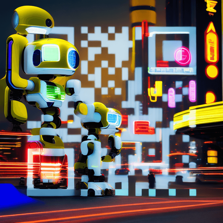 AI-generated QR code design example #1