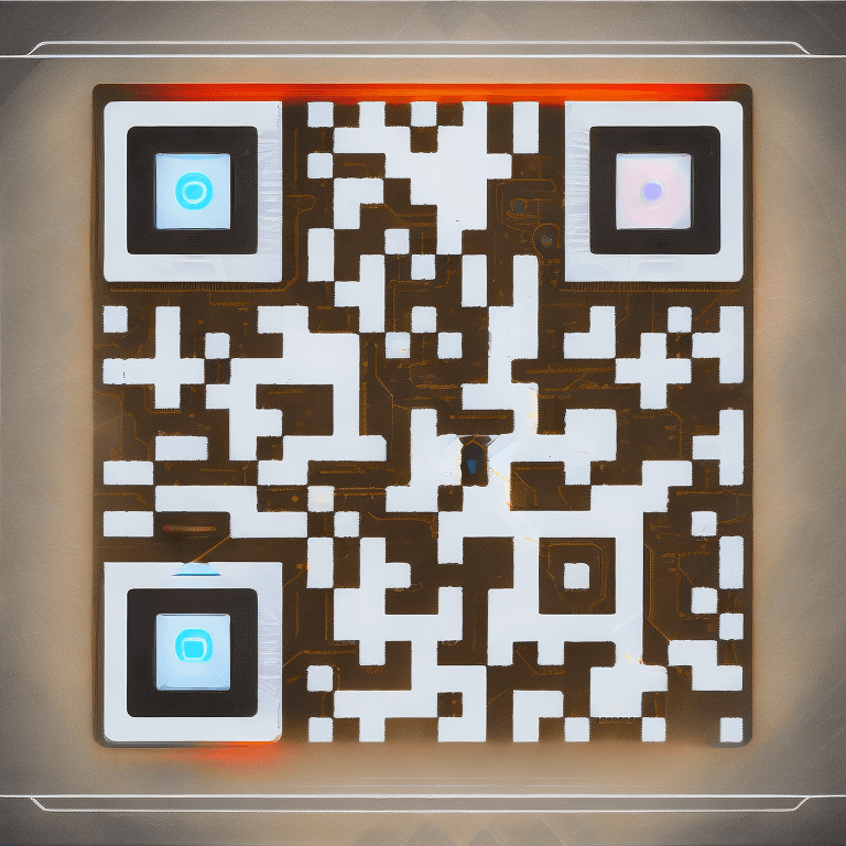 AI-generated QR code design example #4