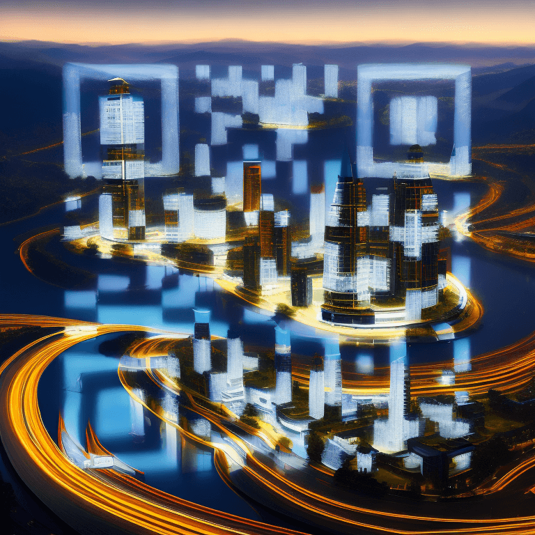 AI-generated QR code design example #3