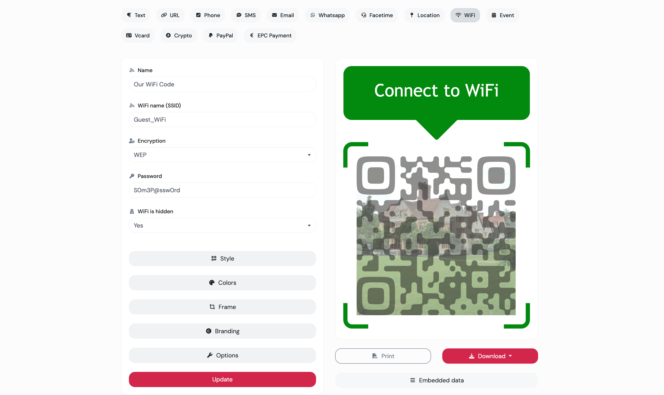 QRUpp dynamic QR code analytics dashboard screenshot