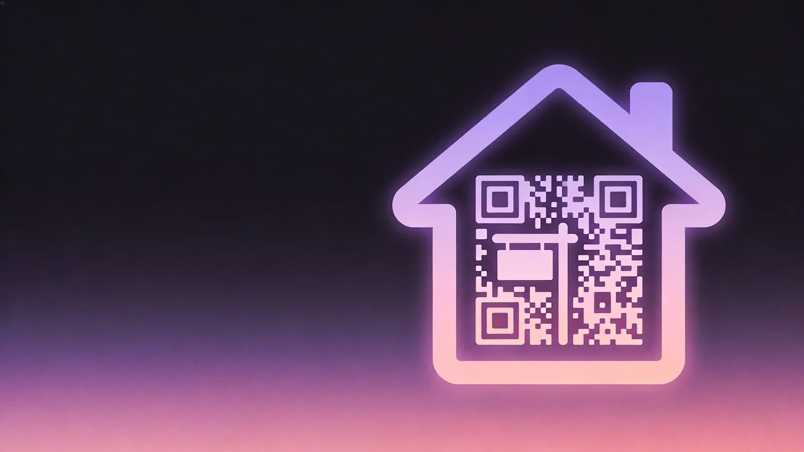 QR code on a property sign linking to a digital property listing